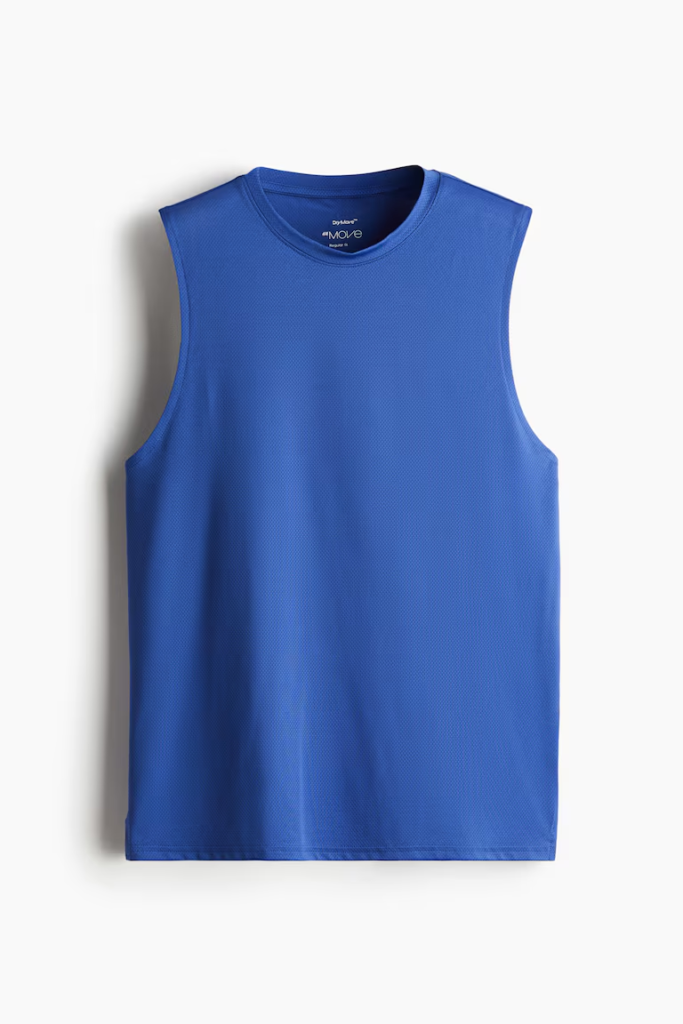 Camiseta de Entrenamiento sin Mangas H&M Move DryMove™ – Azul Francia / Azul Royal