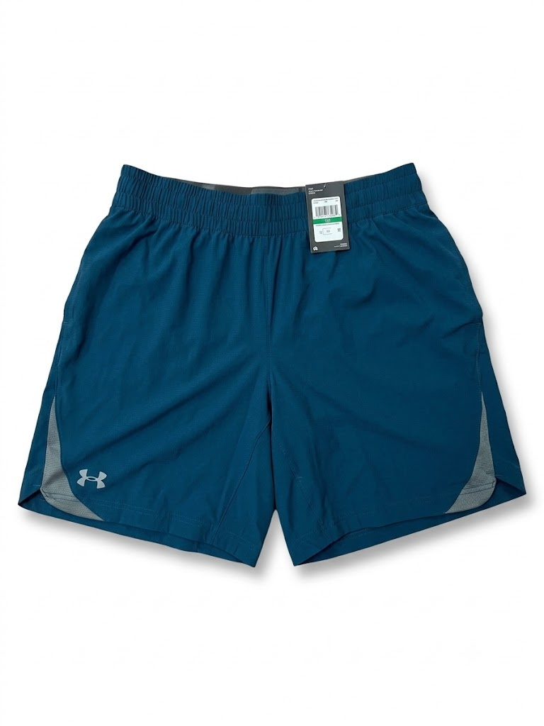 Pantaloneta / Short Deportivo Under Armour Performance – Azul Petróleo / Gris