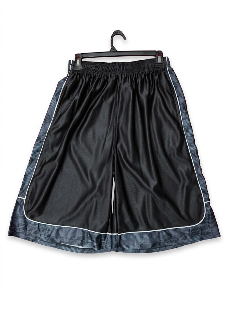 Pantaloneta de Basketball / Short Deportivo – Negro y Camuflado Gris
