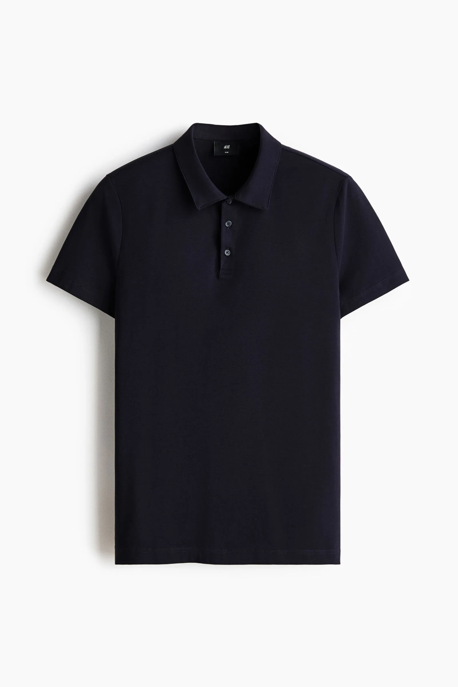 Camiseta Tipo Polo Clásica H&M – Azul Marino / Dark Navy