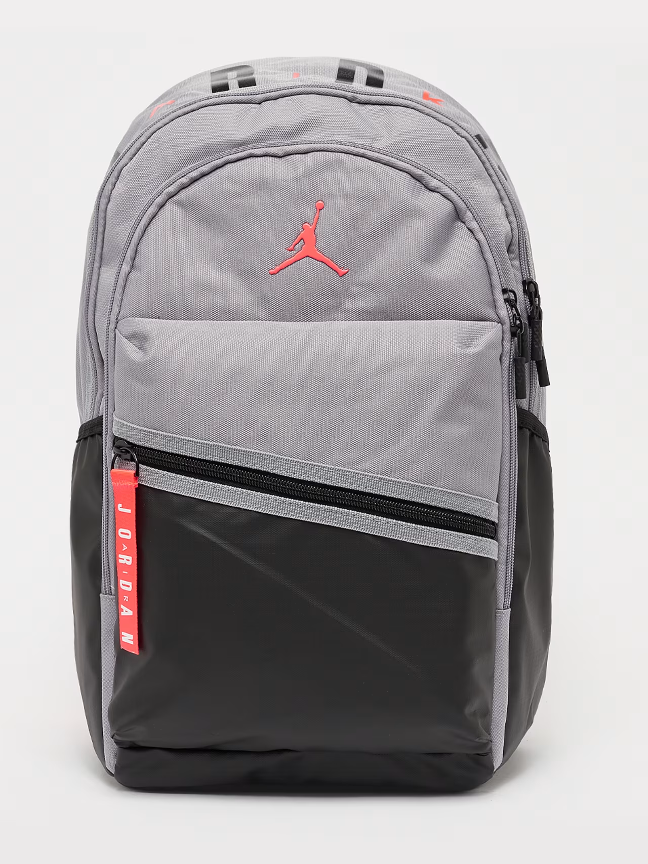 Mochila Urbana / Deportiva Air Jordan Jumpman – Gris / Negro con Acentos Naranja Neón