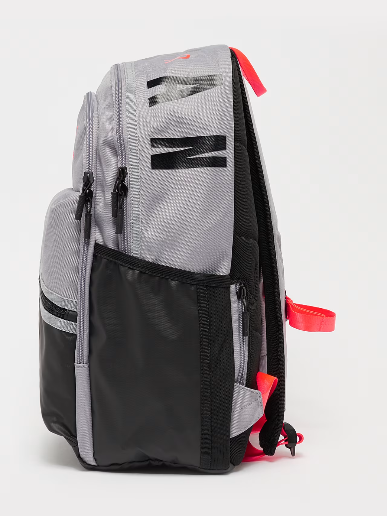 Mochila Urbana / Deportiva Air Jordan Jumpman – Gris / Negro con Acentos Naranja Neón - Imagen 2