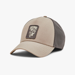 Gorra Táctica / Trucker Cap Under Armour Iso-Chill Patch Skull – Beige Caqui / Marrón Café