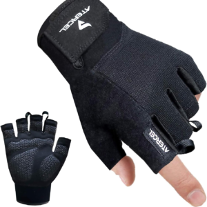 Guantes Deportivos para Gimnasio y Levantamiento de Pesas Atercel Workout Gloves – Negro