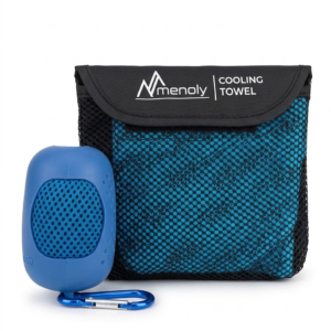 Toalla Refrigerante de Microfibra con Estuche de Silicona Menoly Cooling Towel – Azul Rey / Royal Blue
