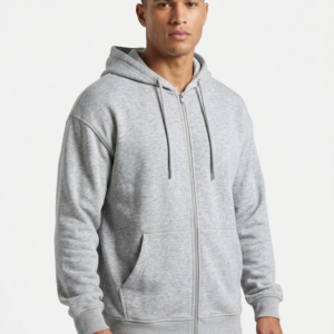 Chompa / Sudadera con Cierre y Capucha H&M Move – Gris Jaspe / Melange